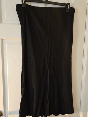 Anthropologie Black Midi Skirt